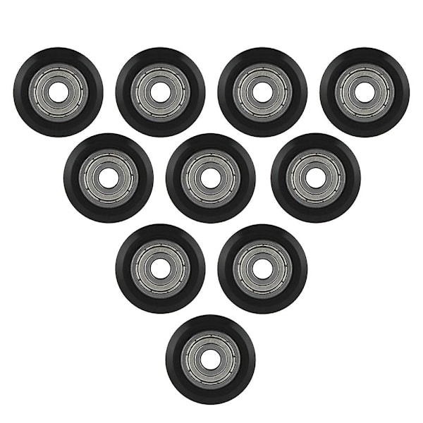 10 st CNC hjulskiva 5 mm hål med lager för 3D-skrivare (L)