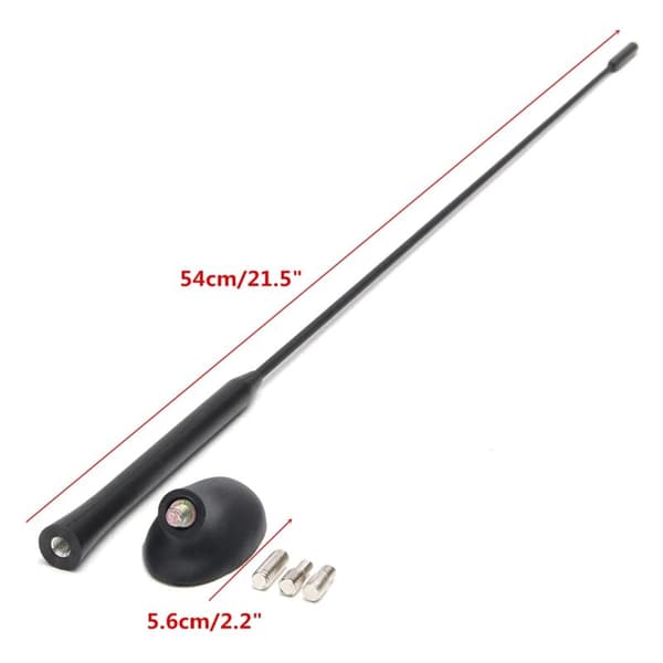 2X AM/FM Bilradio Tagantennemast + Base Kit til Focus 2000-2007 Modeller XS8Z-18919-AA