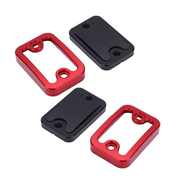 2pcs Front Brake Fluid Reservoir Cap Left Right Billet Aluminum Replacement for NMAX155 NMAX125 2015-2020 Red