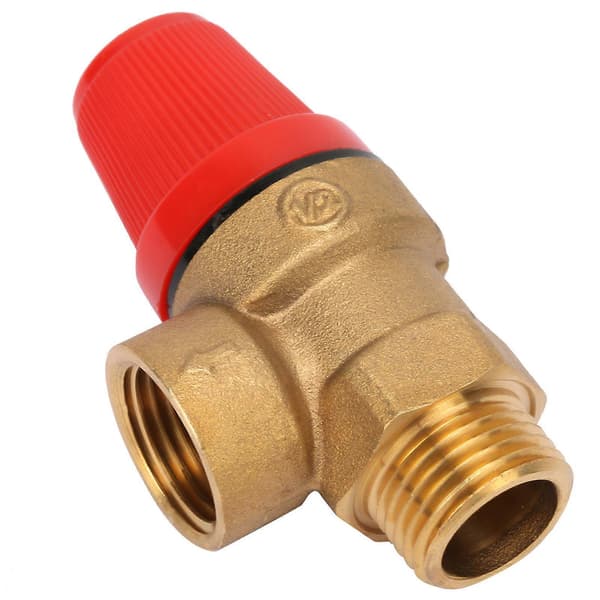 G1/2'' Premium Brass Safety Valve DN15 Thread Spring-Loaded Boiler Safety Valve (3 bar DN15)