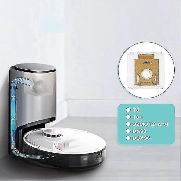 10-pak støvsugerposer til Ecovacs Deebot N8+ N8 Pro+ T8 T8+ T8 Aivi T8