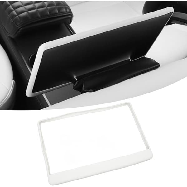 Navigation Screen Protector Strong Protection Perfect Fit Replacement Central Control Screen Bezel Cover for Tesla Model 3 Y White