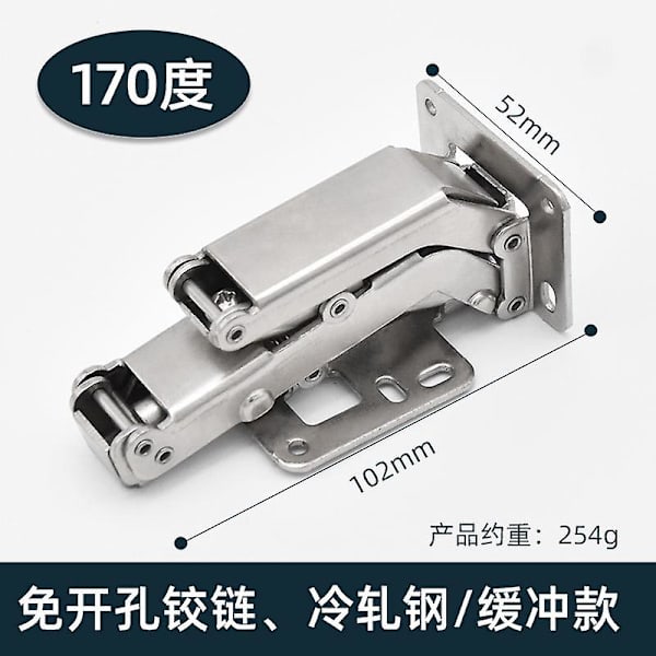 170 Degree Damping Hinge for Cabinet Doors Stable Spring Hinge for Bookcases