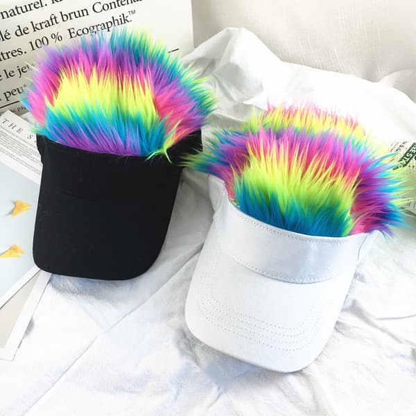1 Baseballcap Utendørs Sportscap Hip Hop Hatt - Hvit+Multi Co