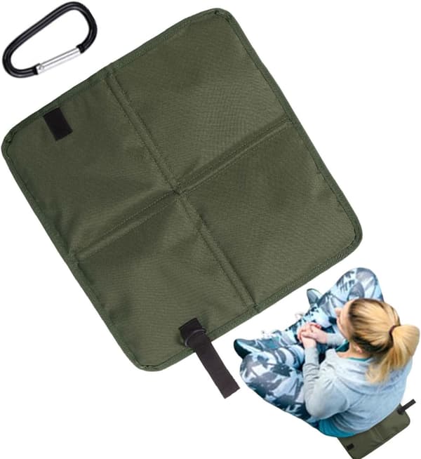 Bærbar siddepude til fritiden, komfort overalt, foldbart design til vandreture, picnic, stadion (36*32cm)