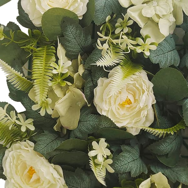 (Vit) 1 st grön pionblomma vägg lämplig för bröllopsbakgrund evenemangsdekoration heminredning