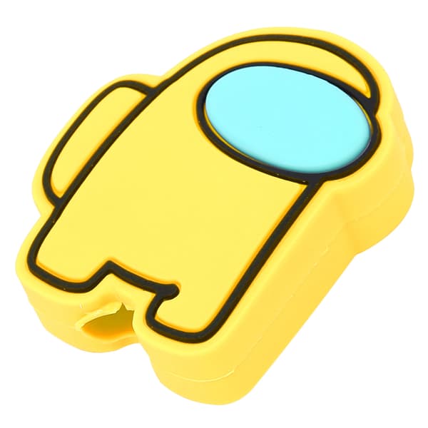 Data Cable Protector Cute Cartoon USB Charging Cable Protective Sleeve for Smartphone Yellow