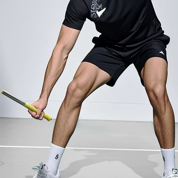 Badminton Trainer with Adjustable Magnetic Resistance for Swing and Smash Training in Individual Practice