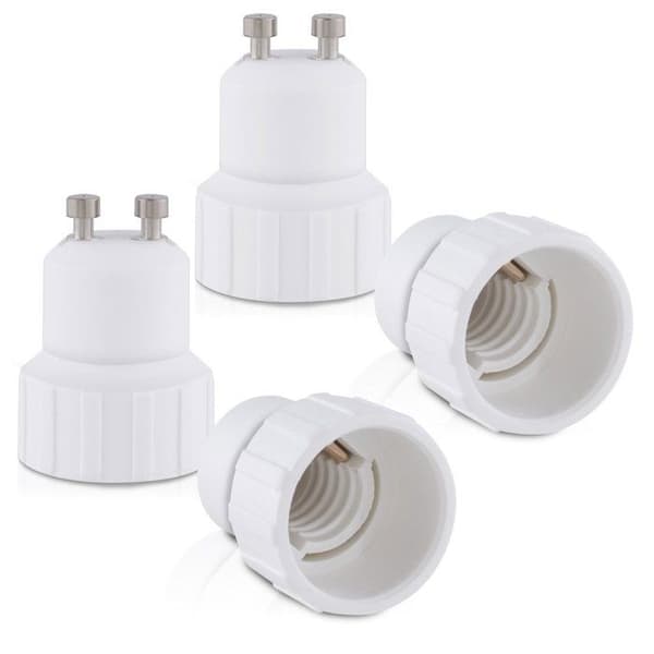 4-stikadapter - GU10 til E14 fatningskonverter - Bajonetbase lampeholderadapter til halogen-LED
