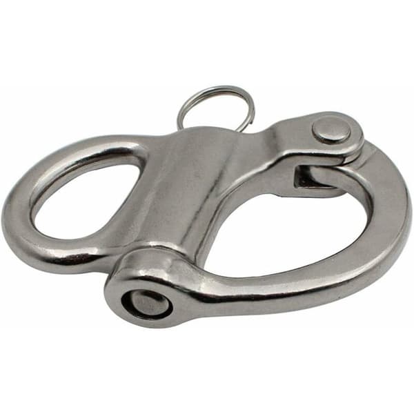 52mm-316 Rostfritt Stål Fast Karbinhake Shackle Fjäder Shackle Hand Pull Hook Rig