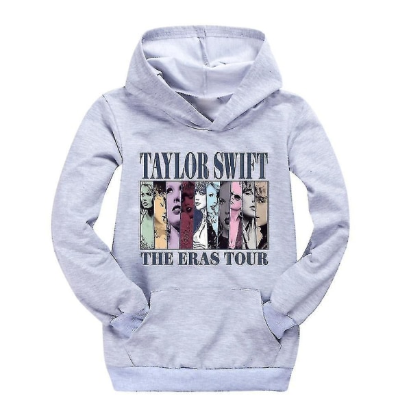 Pop Taylor Swift The Eras Tour Hoodie Flickor Pojkar Huvtröja Pullover Toppar 9-14 år Barn Tonåringar Hög kvalitet