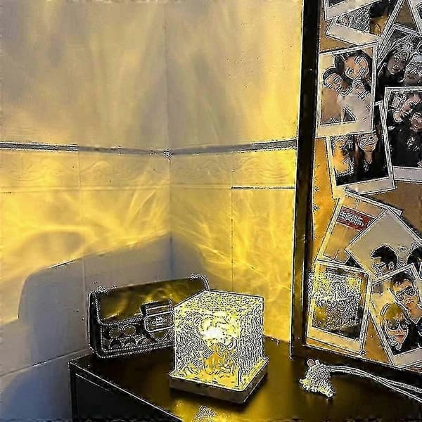 Dynamic Water Ripple Lamp with Light and Shadow Effects, 16 Color Changing LED Atmosphere Lamp, Rotating Water Ripple Lamp
