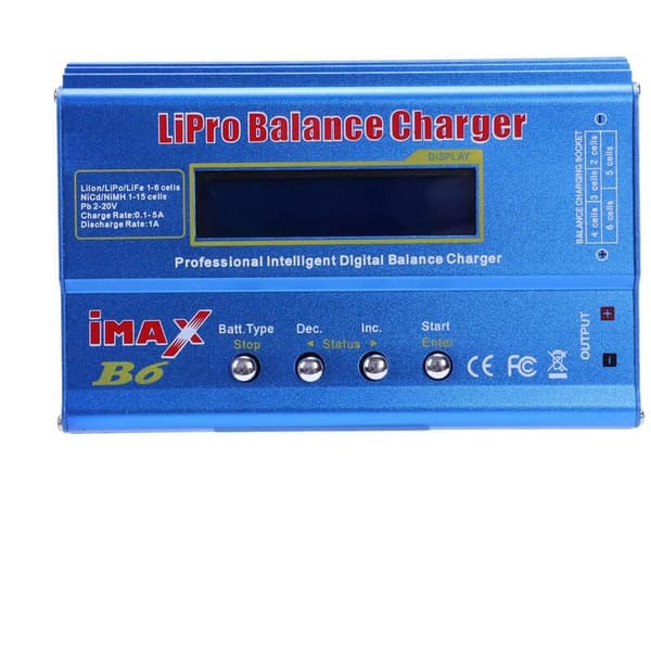 B6 Digital LCD RC Batterioplader NiMh Oplader Tilbehør