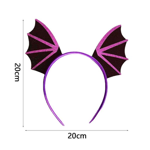 2-pack fladdermusvingar pannband hårklämma kattöron pannband Halloween
