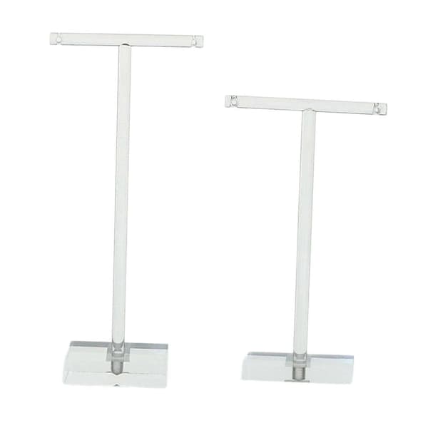 2 Pieces Earring Stand T-Shaped Jewelry Display for Store Home Dressing Table
