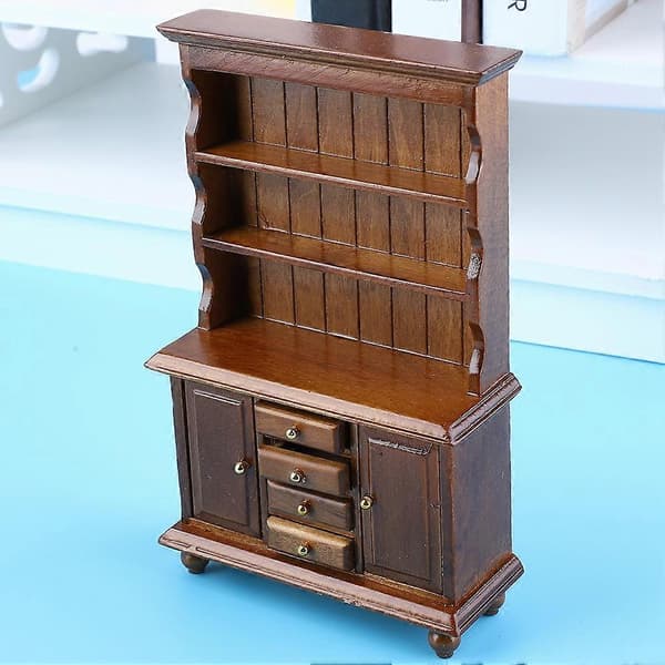 1:12 Miniature Dukkehus Bogreol Tilbehør Bogreol Møbler Legetøj