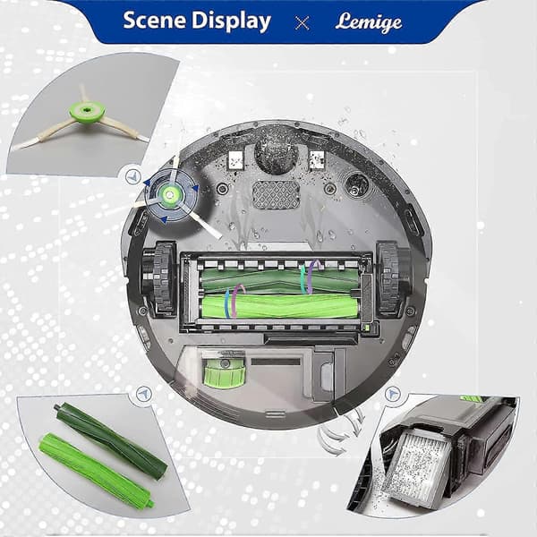 iRobot Roomba Reservedele Kit Udskiftningsdele Serie E5(e5154) I7(i7156)