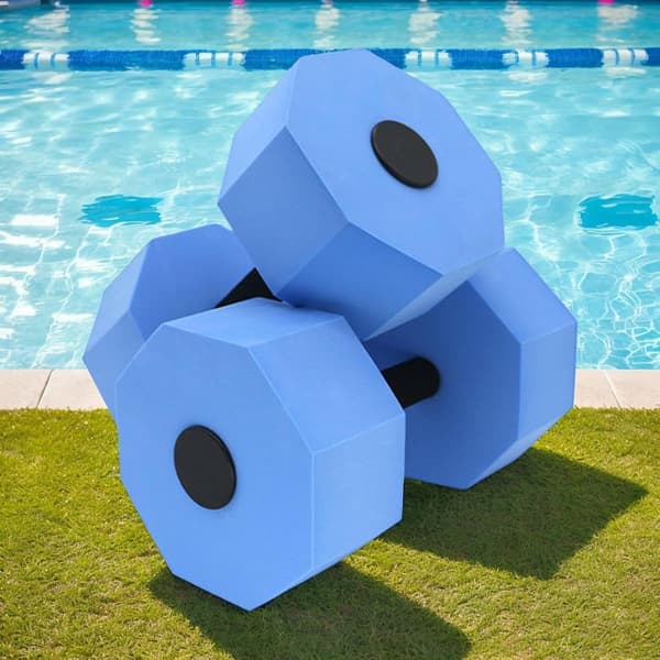 Vattenvikter för pool, träningsmaterial, flytande, bärbar blå - blau