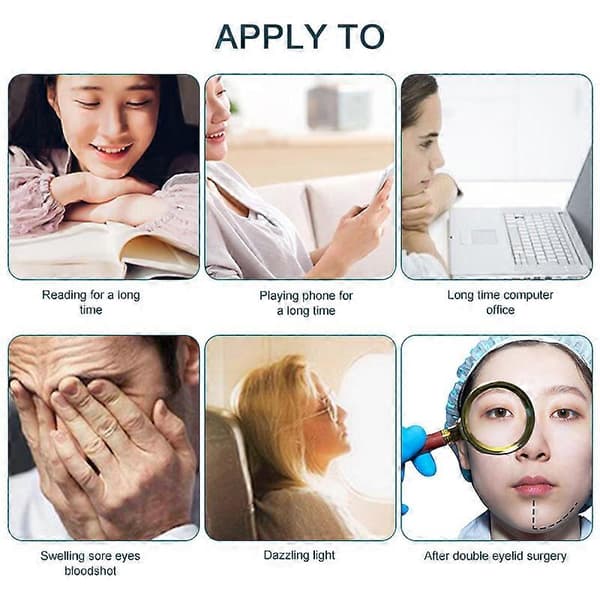 Cooling Eye Mask with Ice Relieves Tired Eyes Eliminates Dark Circles Sleep Eye Care 4pcs 4pcs