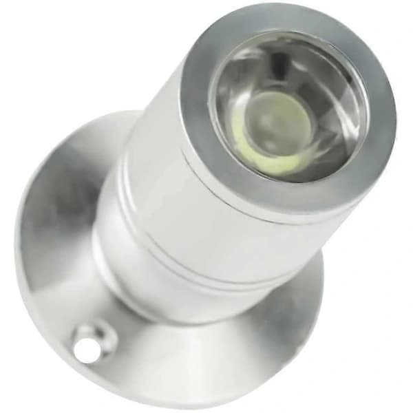 Mini LED Downlight Mini LED Spotlight LED Loftlampe 1W med Driver 100-265V AC, 10 stk [Energiklasse A+] (Sølv, Koldt Lys)