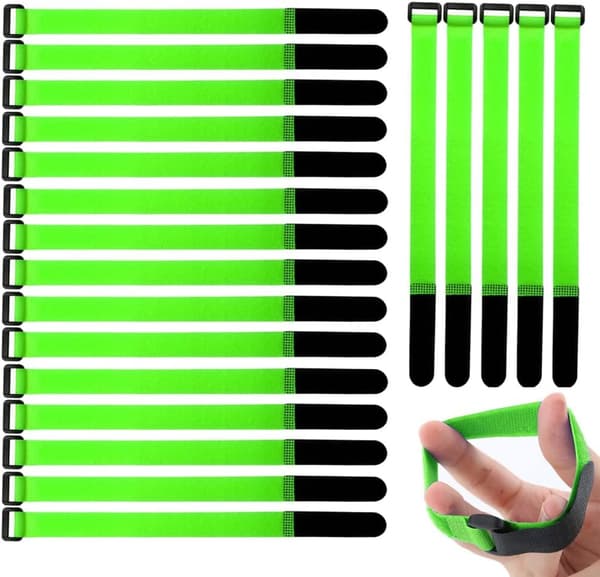 50-pack Scratch Cable Ties, Reusable Cable Ties, Adjustable