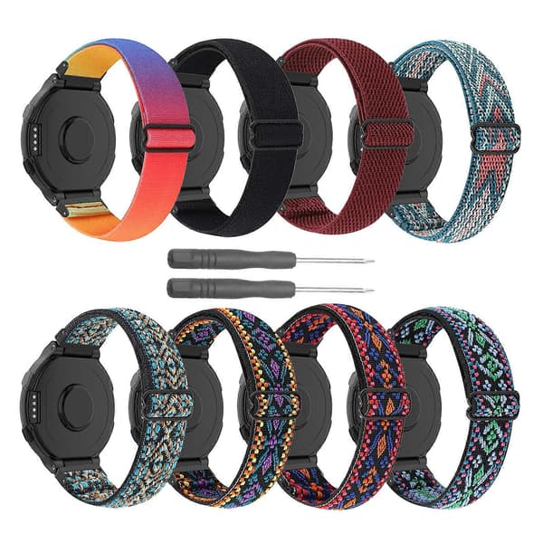 Nylonflettede armbånd til Garmin Forerunner 735xt Smartwatch Armbånd