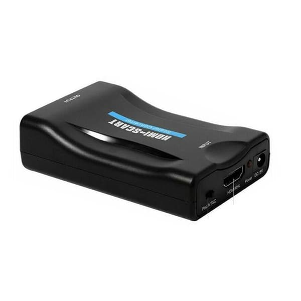 HDMI til Scart-omformer Video Audio Converter Adapter HD TV DVD Universal