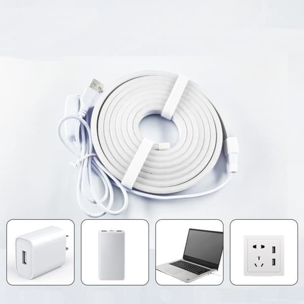 USB 5V berøringsstyrt fleksibel LED-neonstripe PVC+LED vanntett IP67 dimbar 1/3M valgfri 3m 3m
