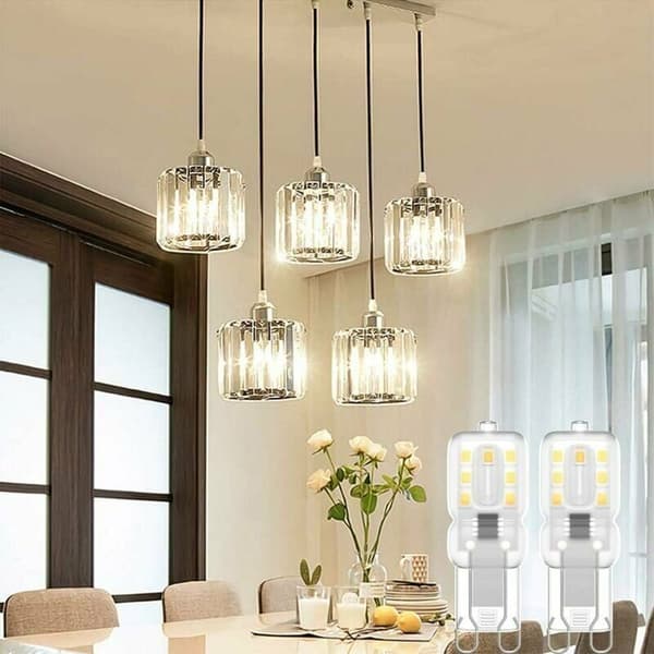 Pack of G9 LED Bulbs, G9 LED 220V Natural White 5500K 3W Halogen Equivalent 30W [Energy Class E]