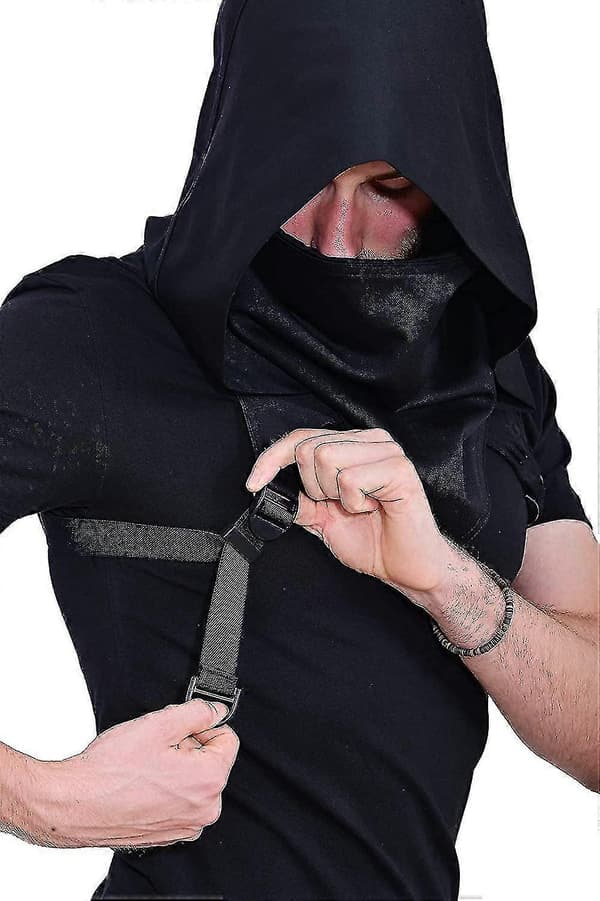 Cyberpunk Rogue Cowl Hætte Tørklæde, Assassin Kostume Hætte Vinter Unisex Kappe Hat