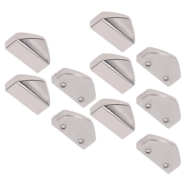 10 Sets Zipper Stopper Glossy Appearance Convenient Practical Attractive Decorative Bag Accessories for Suitcases White
