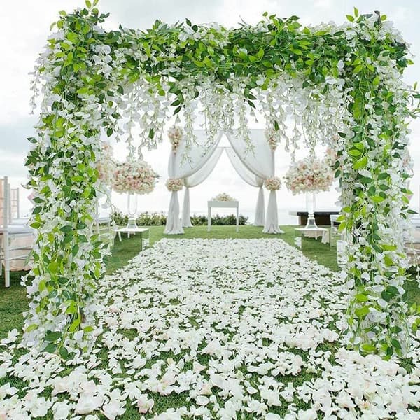 Grapevine, artificial hanging flower strings, artificial plants Rattan vine hanging flower garland