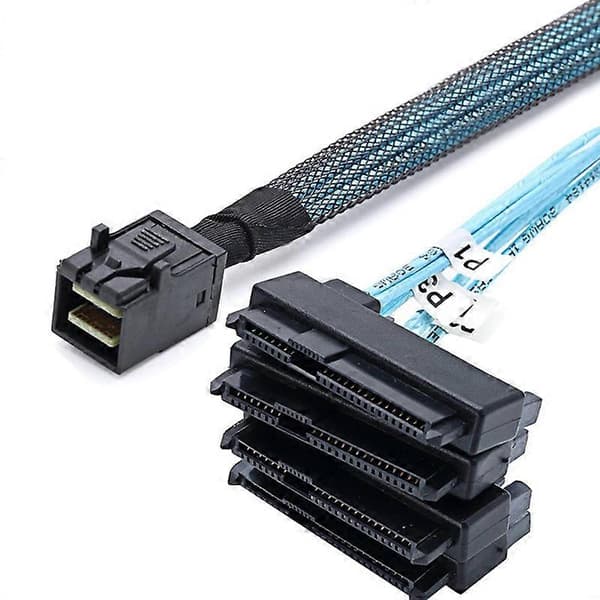 Mini SFF-8643 til 4X29Pin SFF-8482 serverkabel 3.33TF/1M