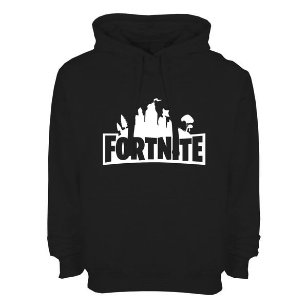 Fortnite' hoodie för barn unisex Black-xxlFortnite' Kids Unisex Hoodie (Svart Vit Figur 2XL)