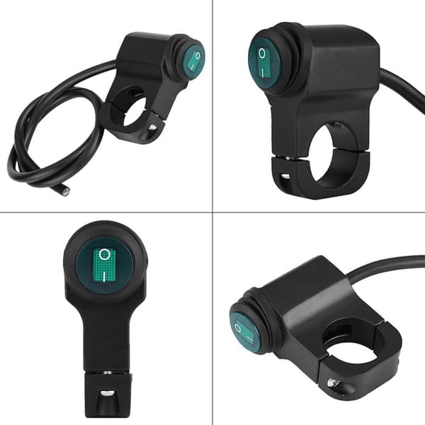 12V Universal 22mm Handlebar Motorcycle Headlight Fog Light ON/OFF Switch Waterproof