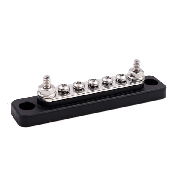 Samleskinne 5 skrueterminaler 100 Amp 12V - 48V DC Distribusjon, ZQKLA