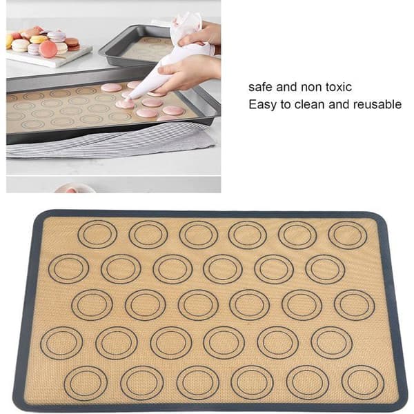 Non-stick, heat-resistant baking mat for baking bread and pizza, suitable for kitchen utensils