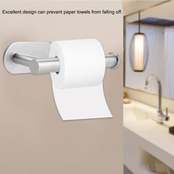 Væghængt enkel toiletpapirholder i rustfrit stål til badeværelsestilbehør