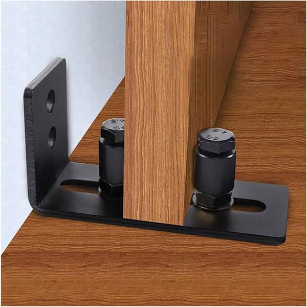 Sliding Door Rolling Guide - With 2 Wheels - For Sliding Doors - Black