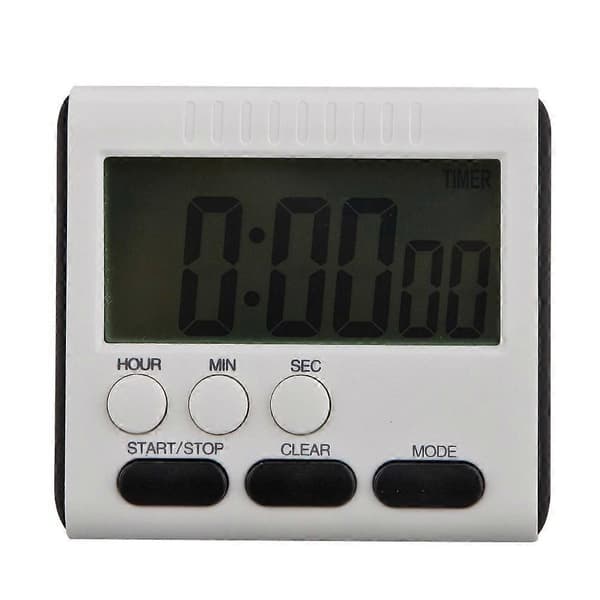 Digital LCD-timer for matlaging Kjøkkenklokke Nedtelling Alarm Baking Pizza Verktøy