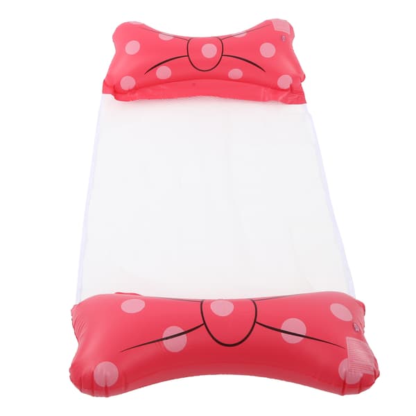 Inflatable Pool Float Hammock Portable Water Hammock Pool Float for Adults Rose Red