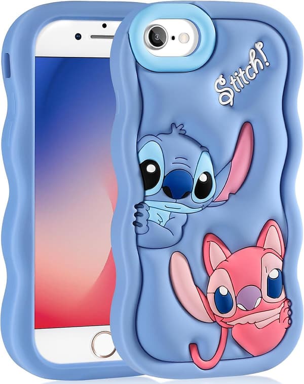 iPhone 7 8 6s SE Soft Silicone Cartoon Case for Teens - Protective Cover-FA-