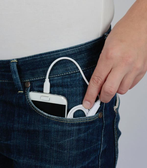 #EMS-enhed Smart Massager med 2 puder bærbar massage#