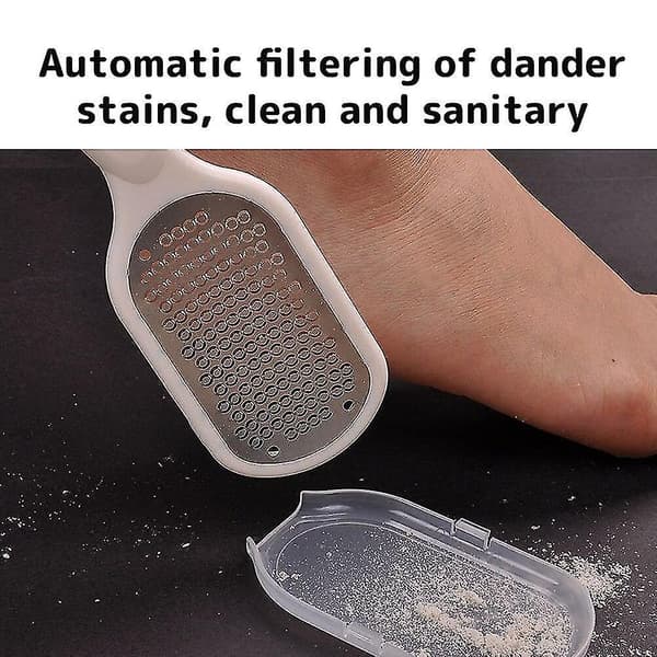 Foot file for removing dead skin and calluses (white)