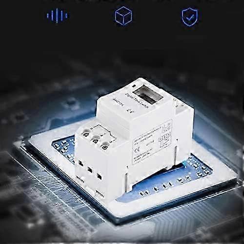 AHC15A Digital Timer, DIN-skinnefeste 7-dagers Programmerbart Digitalt Industrielt Timerrelé