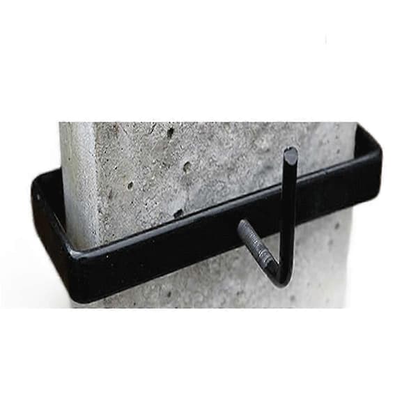 Heavy Duty Concrete Post Clamp for Fence Post, Metal Bracket Suitable for 4-inch Concrete Post, 1 pc