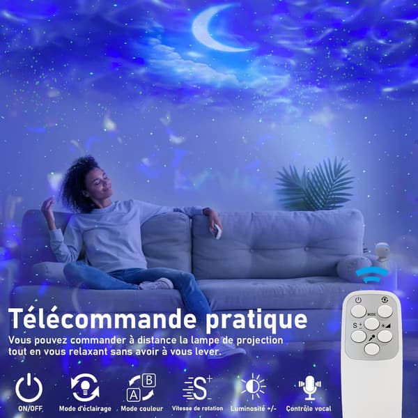 Galaxy Stjernehimmelsprojektor, Stjerneprojektionsnatlampe, Loft P