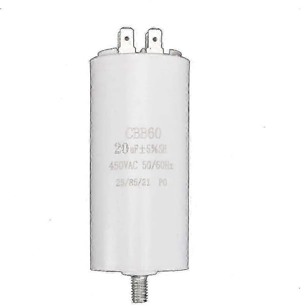 450VAC 50/60Hz 20UF CBB60 Double Insert Molded Capacitor with Screw Base for Motor Start CJY