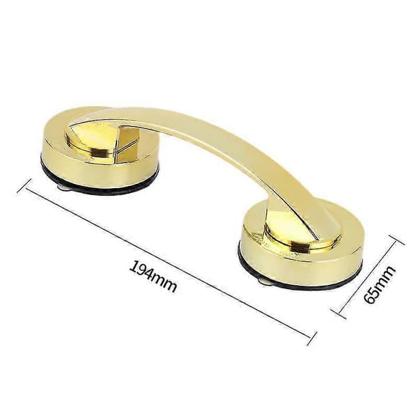 Self-adhesive Kitchen Cabinet Handle Refrigerator Door Handle Sliding Door Slide with Self-adhesive 2 pcs/set (medium, gold)