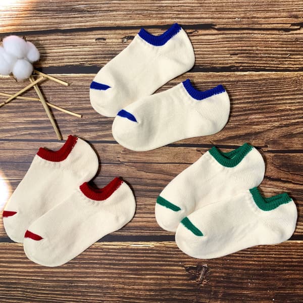 3 par retro tjocka linje stickade strumpor ren bomull så